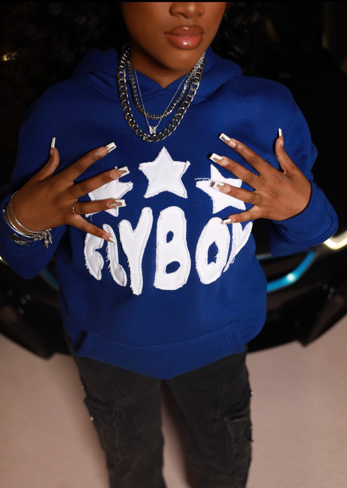 Flyboy D2R Hoodie (BLUE) Flyboy Apparel 