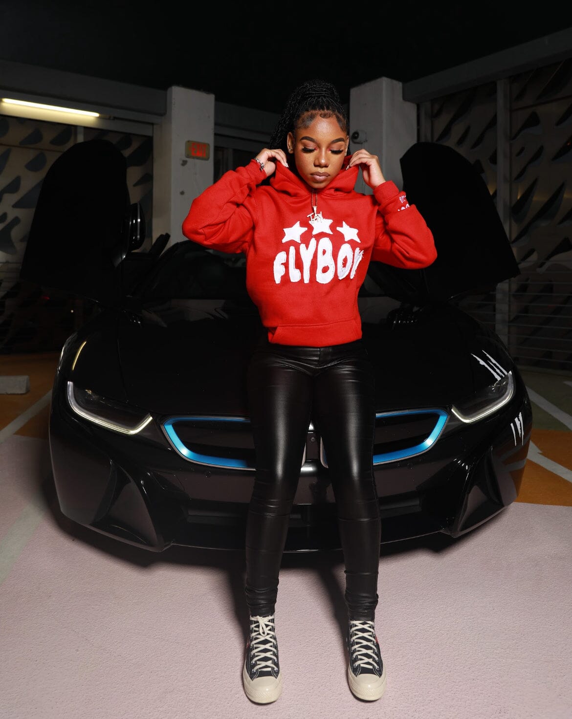 Flyboy D2R Hoodie (RED) Flyboy Apparel 