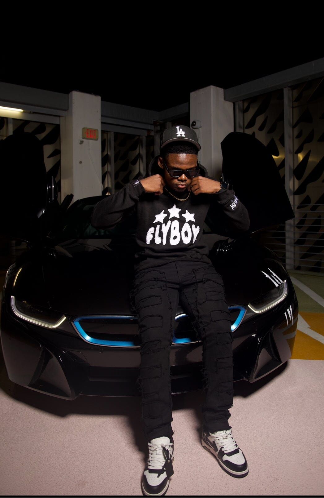 Flyboy D2R Hoodie (BLACK) Flyboy Apparel 
